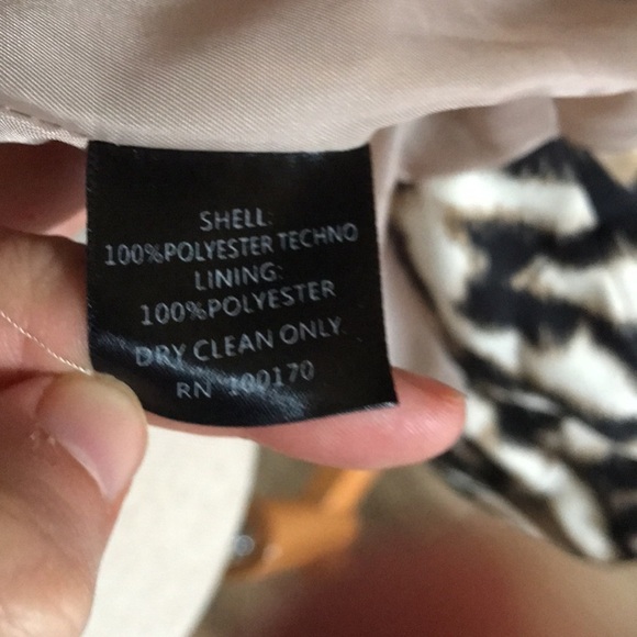 Sandro Studio Leopard Animal Print Jacket Button Up with Belt Mid Length Sz M - Picture 11 of 11